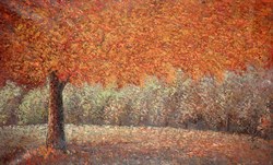 Full Of Life by Inam - Original Painting on Stretched Canvas sized 60x35 inches. Available from Whitewall Galleries
